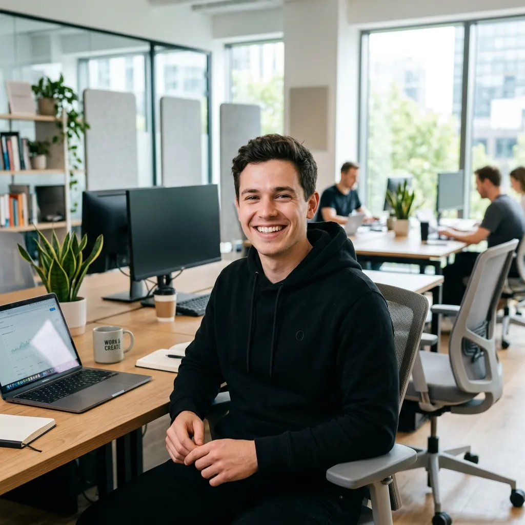 Professional working